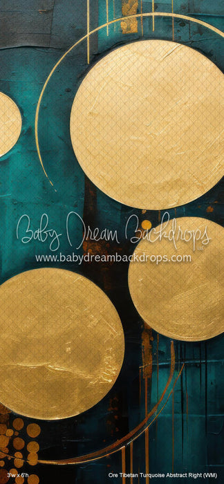 Ore Tibetan Turquoise Abstract Right (WM)