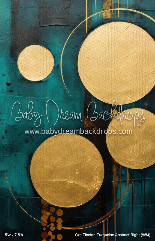 Ore Tibetan Turquoise Abstract Right (WM)