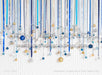 Ornament Curtain Blue Gold Silver (JG)