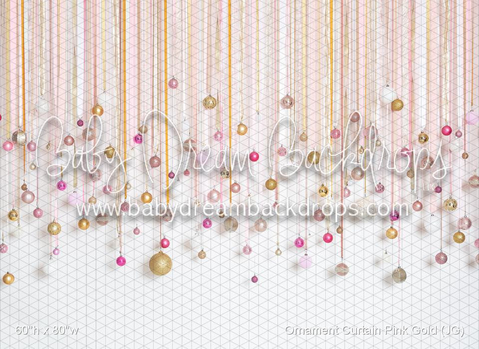Ornament Curtain Pink Gold (JG)