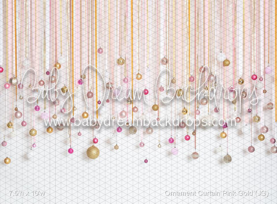 Ornament Curtain Pink Gold (JG)