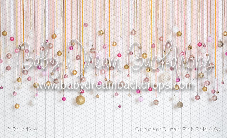 Ornament Curtain Pink Gold (JG)