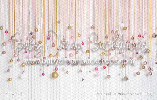 Ornament Curtain Pink Gold (JG)