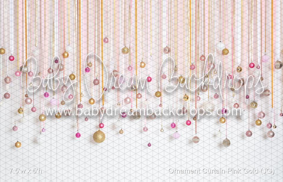 Ornament Curtain Pink Gold (JG)