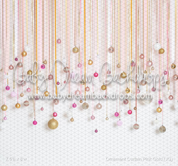Ornament Curtain Pink Gold (JG)