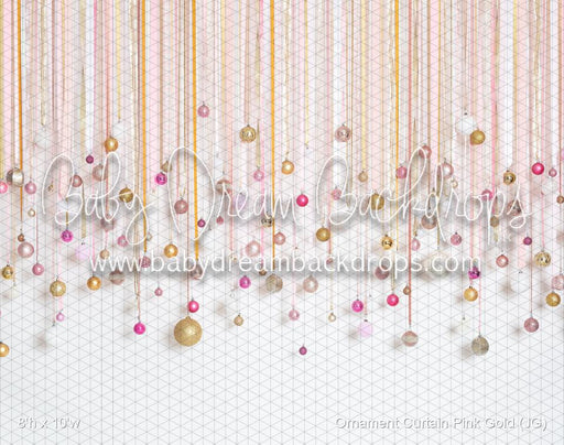Ornament Curtain Pink Gold (JG)
