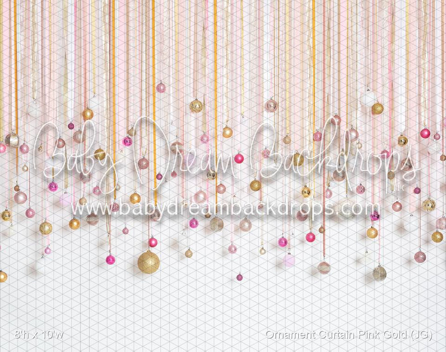 Ornament Curtain Pink Gold (JG)