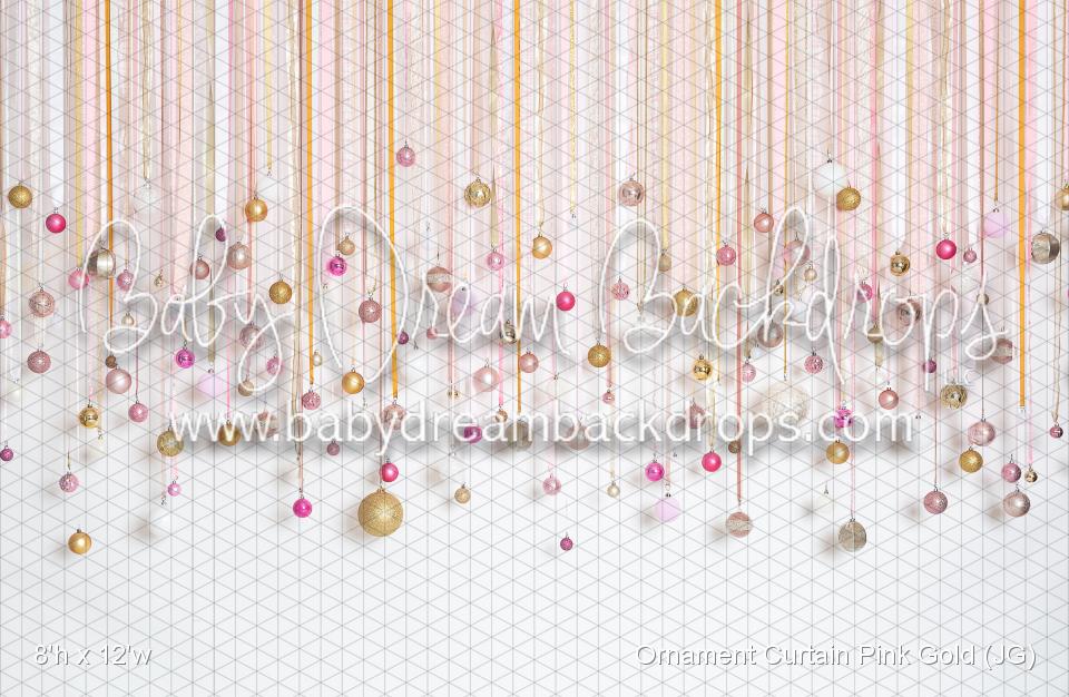 Ornament Curtain Pink Gold (JG)