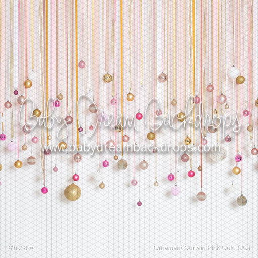 Ornament Curtain Pink Gold (JG)