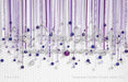 Ornament Curtain Purple Silver (JG)