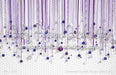Ornament Curtain Purple Silver (JG)