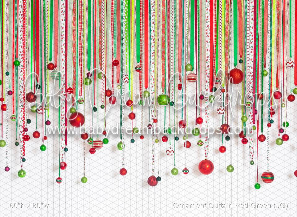 Ornament Curtain Red Green (JG)