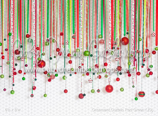 Ornament Curtain Red Green (JG)