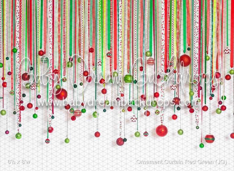 Ornament Curtain Red Green (JG)