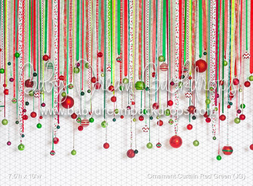 Ornament Curtain Red Green (JG)