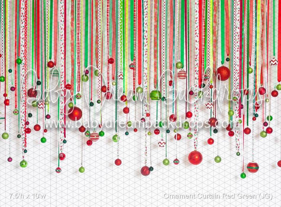 Ornament Curtain Red Green (JG)