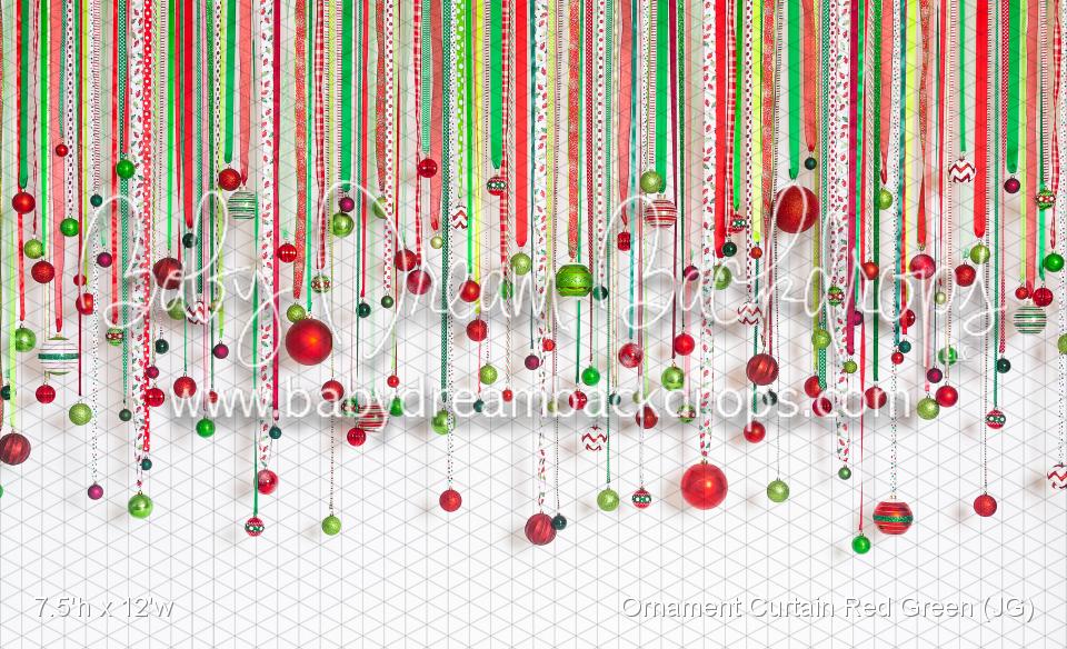 Ornament Curtain Red Green (JG)