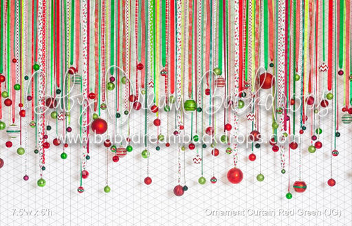 Ornament Curtain Red Green (JG)