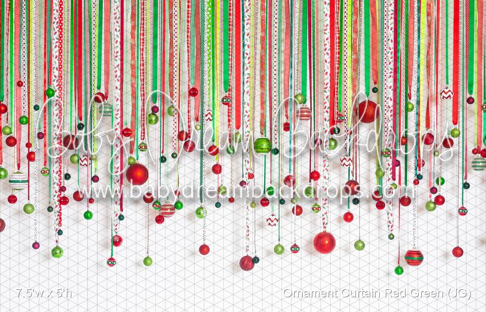 Ornament Curtain Red Green (JG)