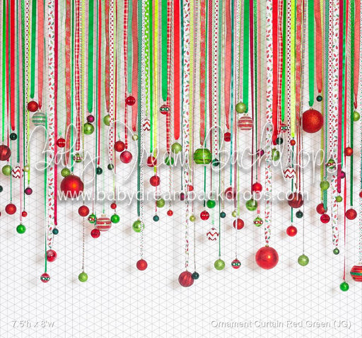 Ornament Curtain Red Green (JG)