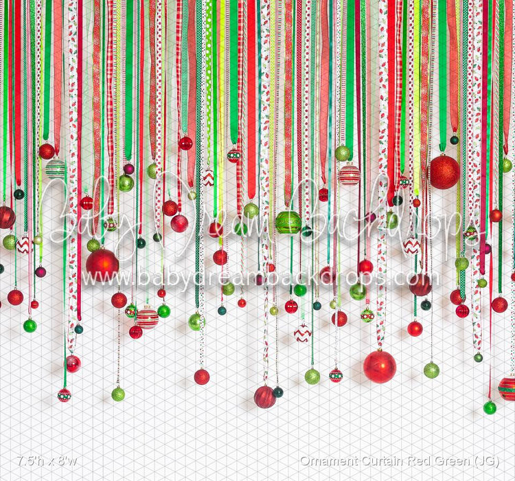 Ornament Curtain Red Green (JG)