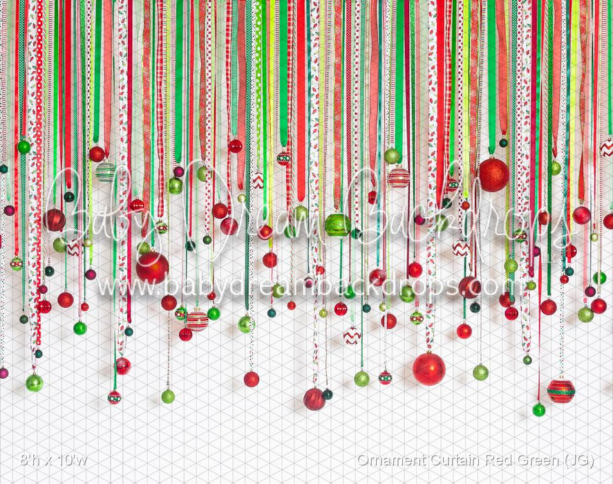 Ornament Curtain Red Green (JG)