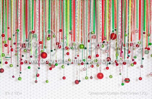 Ornament Curtain Red Green (JG)