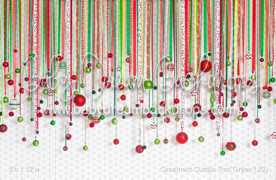 Ornament Curtain Red Green (JG)