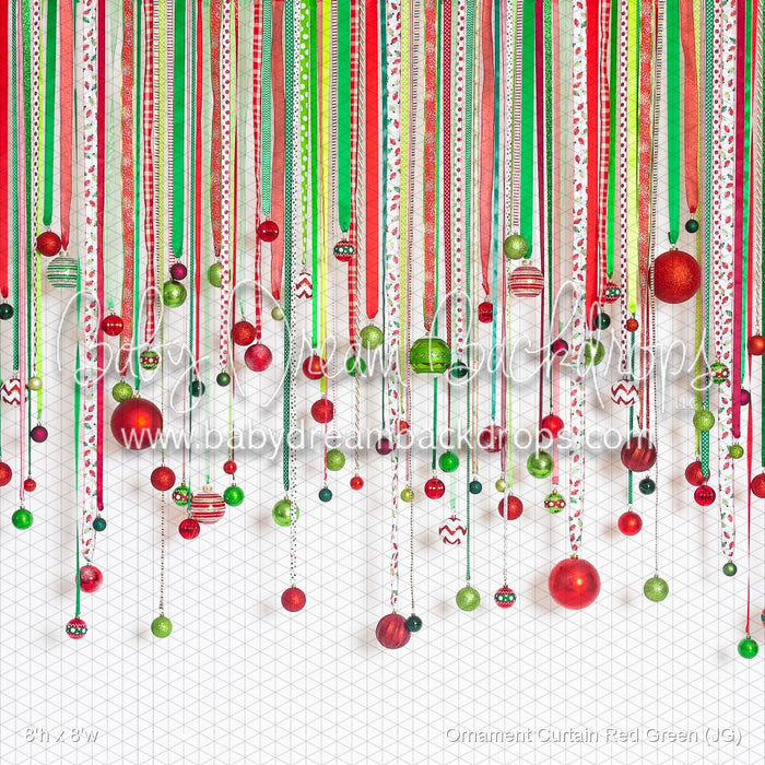 Ornament Curtain Red Green (JG)