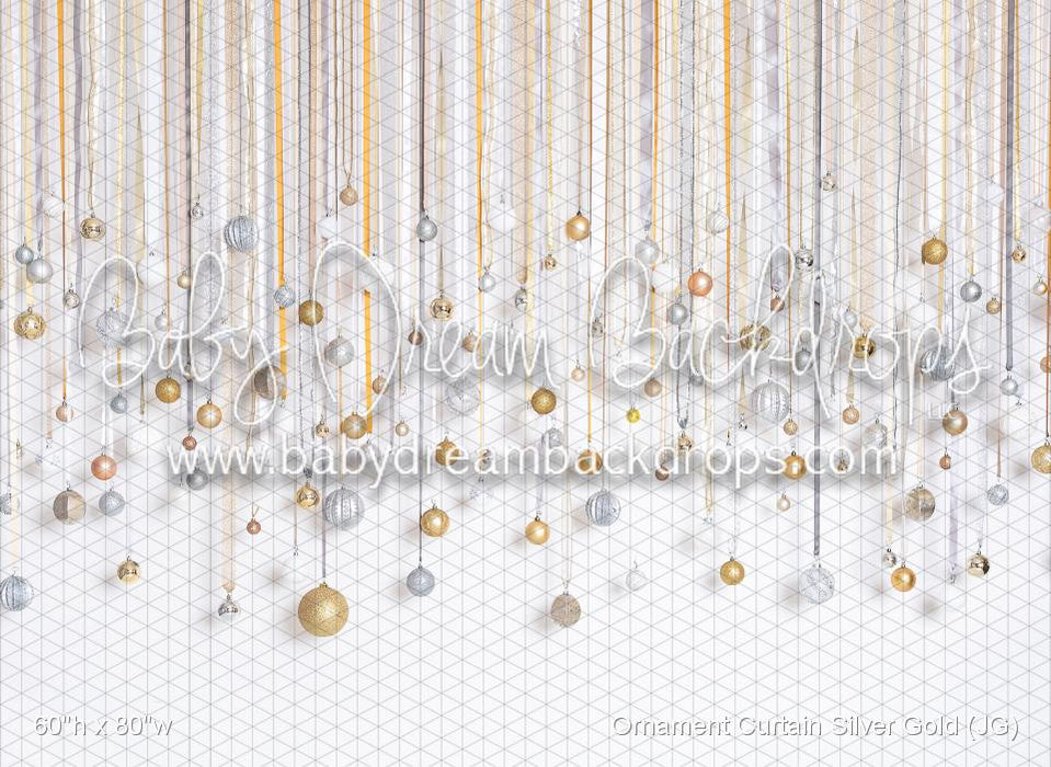 Ornament Curtain Silver Gold (JG)