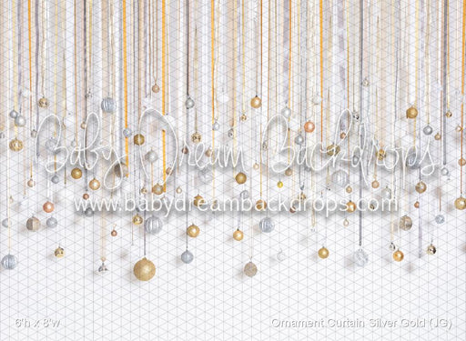 Ornament Curtain Silver Gold (JG)