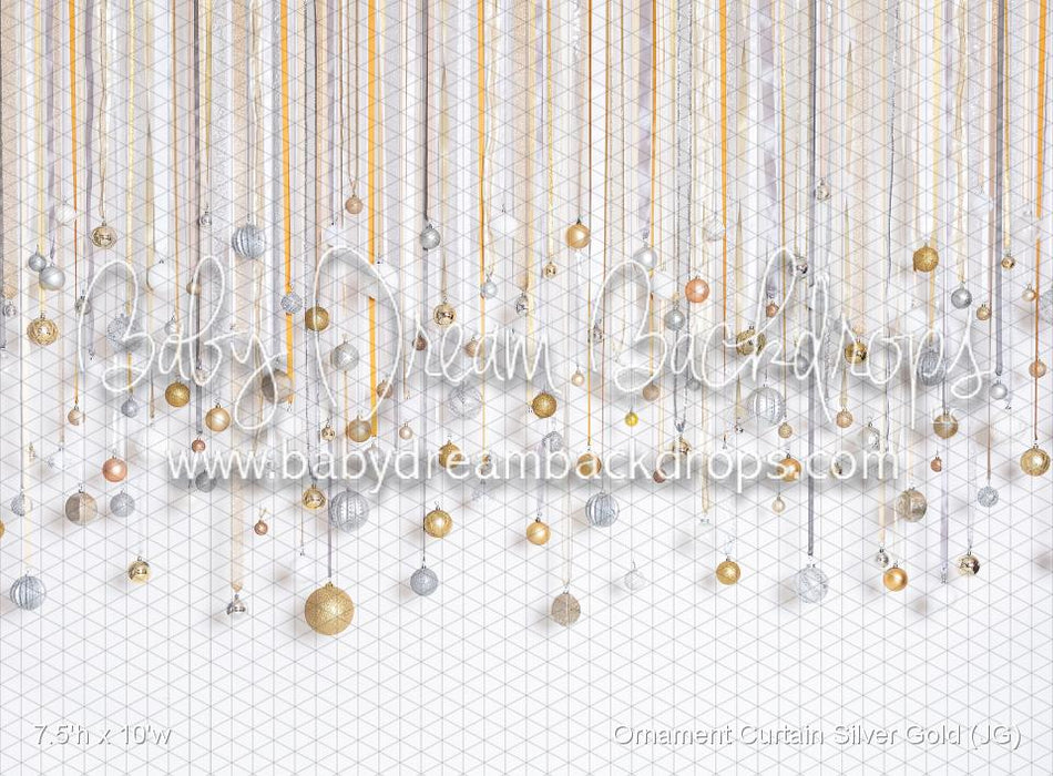 Ornament Curtain Silver Gold (JG)