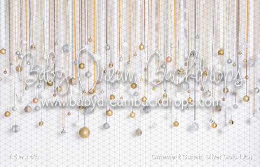 Ornament Curtain Silver Gold (JG)