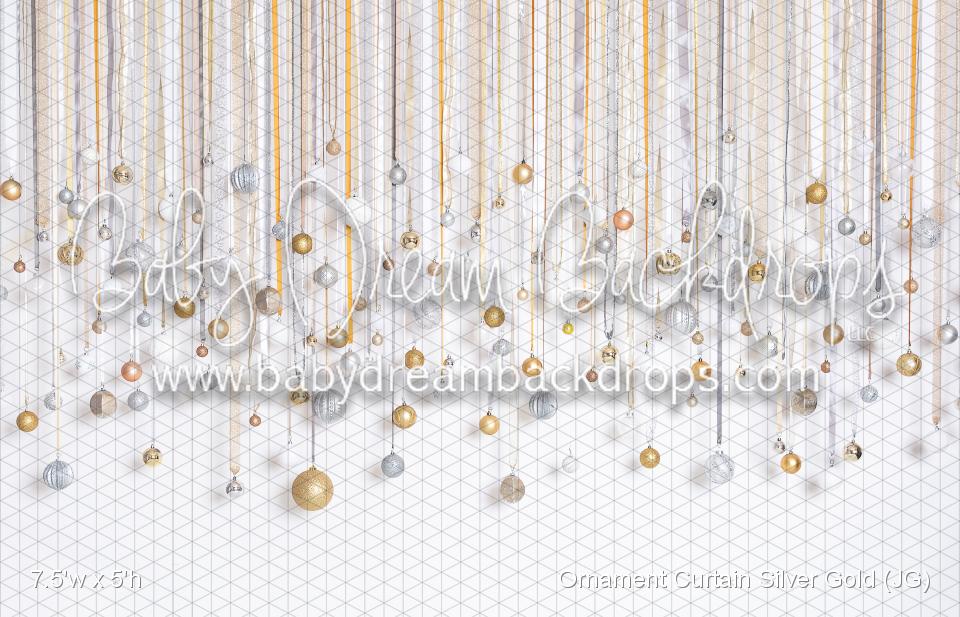 Ornament Curtain Silver Gold (JG)