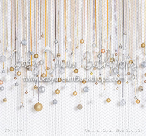 Ornament Curtain Silver Gold (JG)