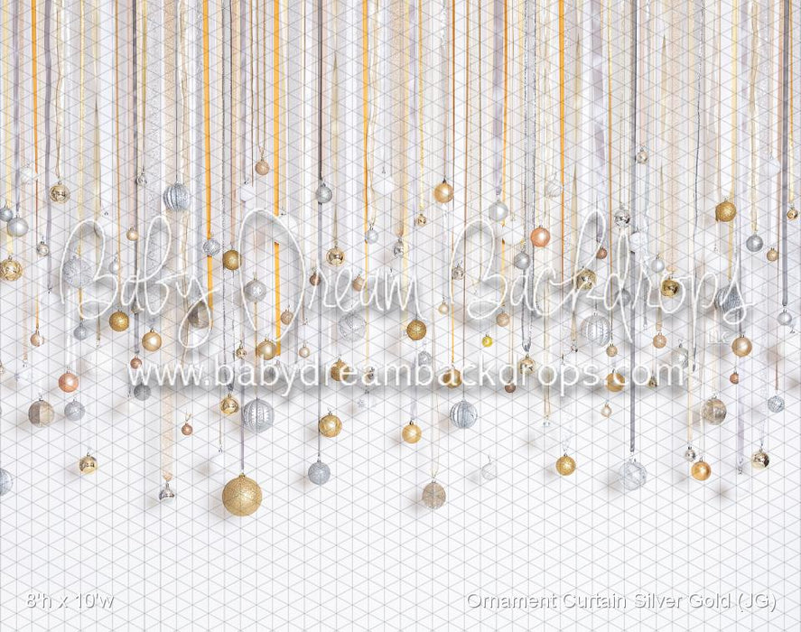 Ornament Curtain Silver Gold (JG)