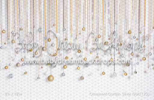 Ornament Curtain Silver Gold (JG)