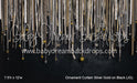 Ornament Curtain Silver Gold on Black (JG)