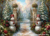 Painted Snowmen Castle Gates (MD)