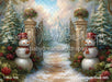 Painted Snowmen Castle Gates (MD)