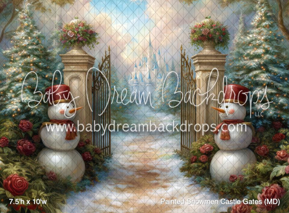 Painted Snowmen Castle Gates (MD)