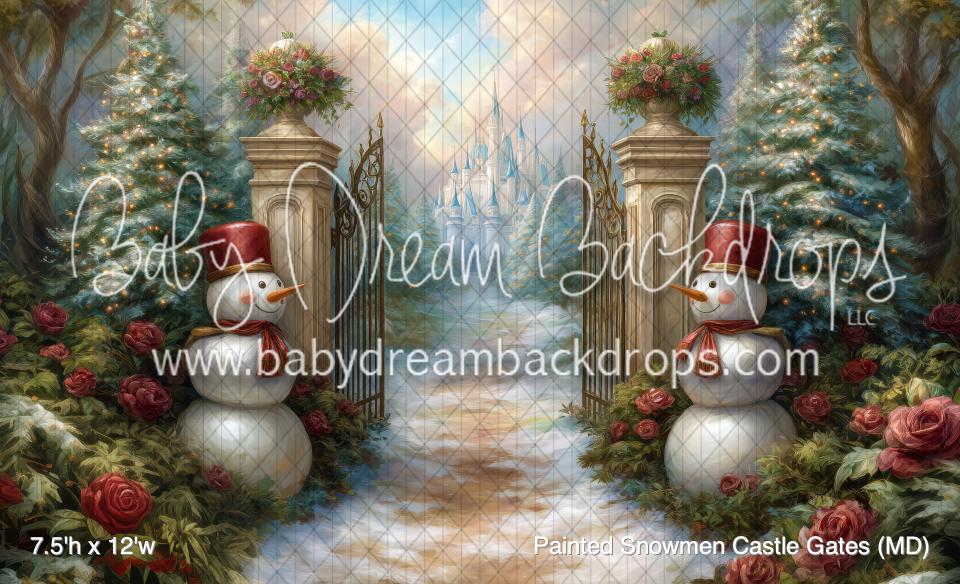 Painted Snowmen Castle Gates (MD)