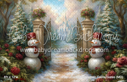 Painted Snowmen Castle Gates (MD)