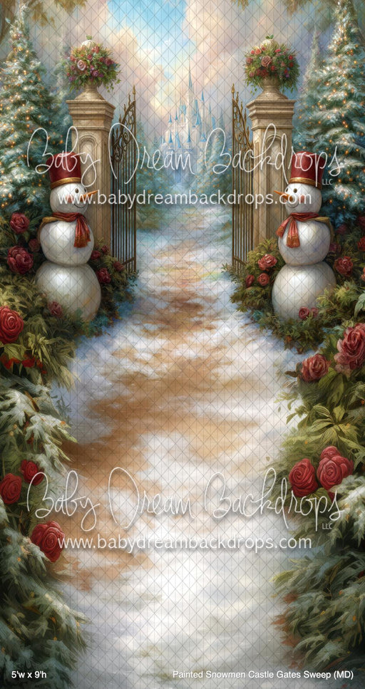 Painted Snowmen Castle Gates Sweep (MD)