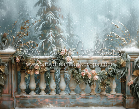 Painted Winter Balcony (Blush) (MD)