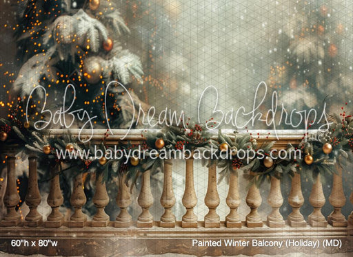 Painted Winter Balcony (Holiday) (MD)
