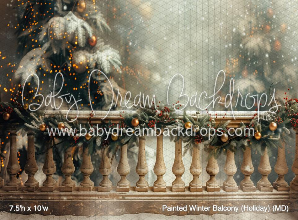 Painted Winter Balcony (Holiday) (MD)