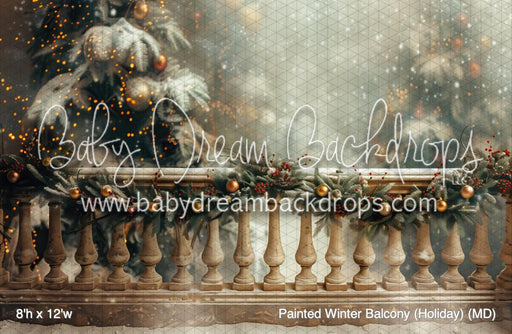 Painted Winter Balcony (Holiday) (MD)