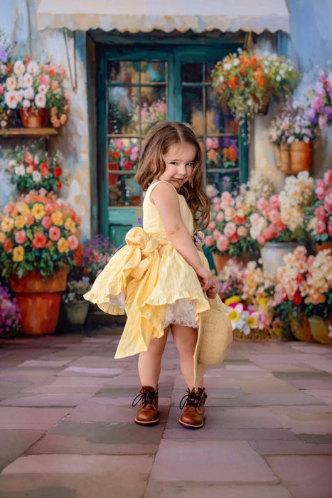 Painted Spring Flower Shop Sweep (WM)