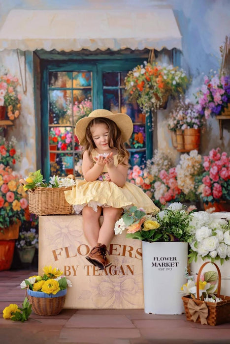 Painted Spring Flower Shop Sweep (WM)